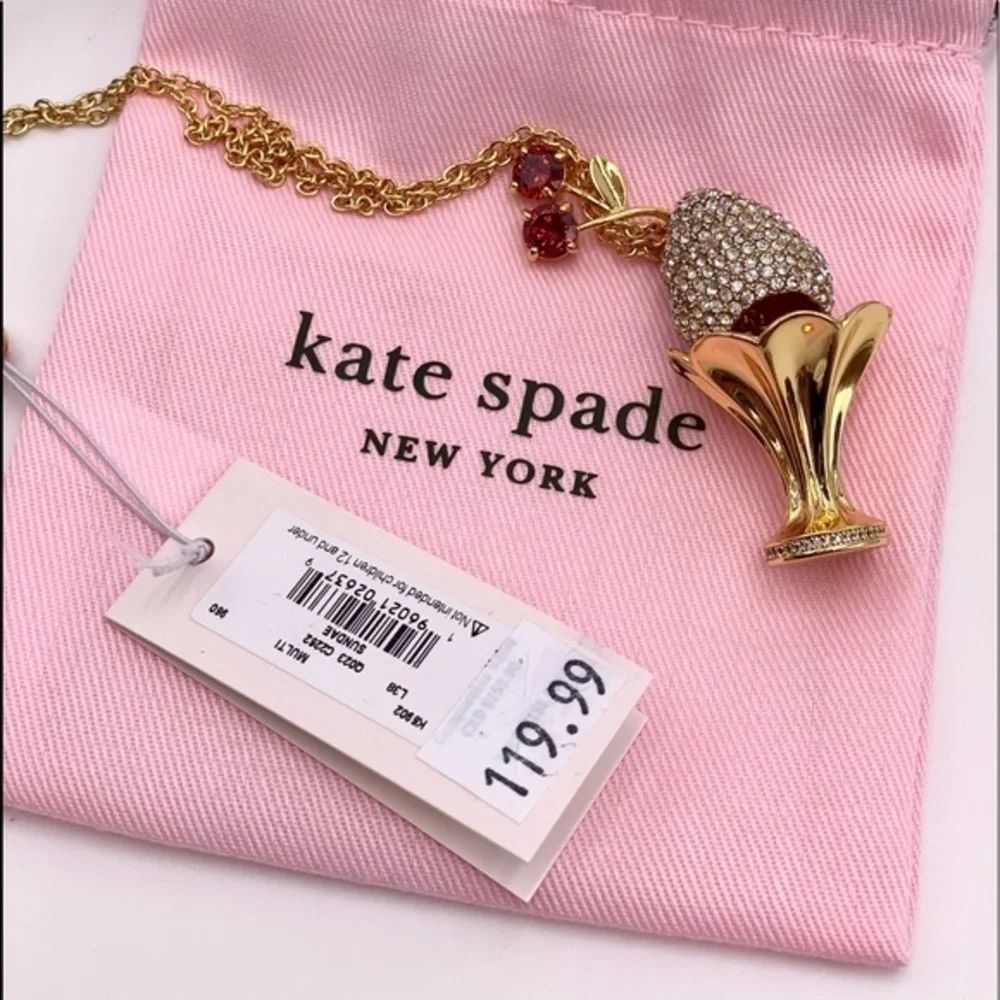 Kate Spade Ice Cream Sundae Pendant Necklace